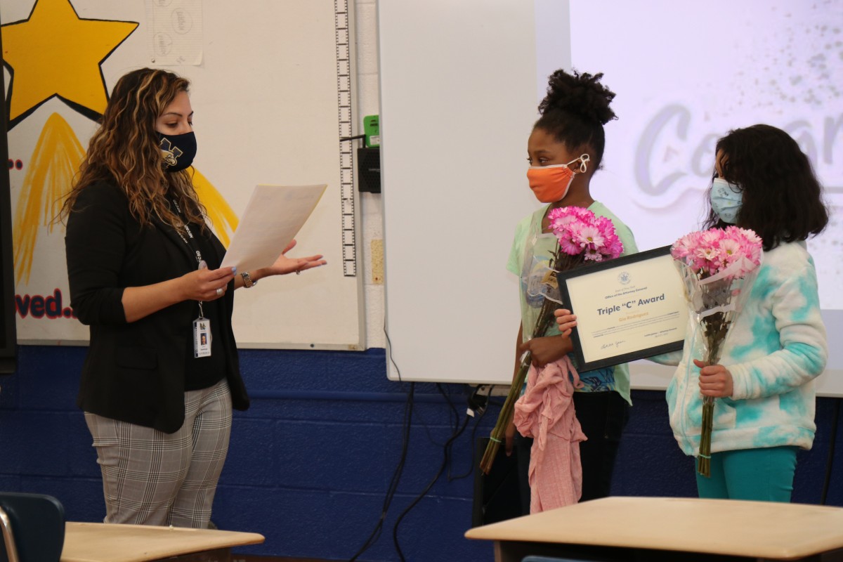 Two Fostertown Scholars Honored with Triple "C" Award News NECSD